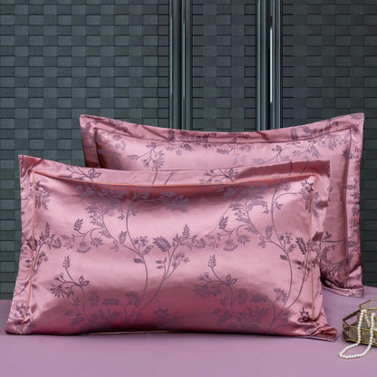 Pure Cotton Solid Color Jacquard Pillowcase Pair Pack Adult Bedroom Pillowcase 48x74cm