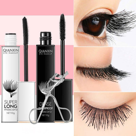 Anti-sweat curl mascara eyelash curler set waterproof elastic non-smoothing eyeliner set lasting