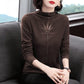 Women letter Embroidered Sweaters Hollow Rhinestone pullover long sleeve loose Velvet Sweaters warm