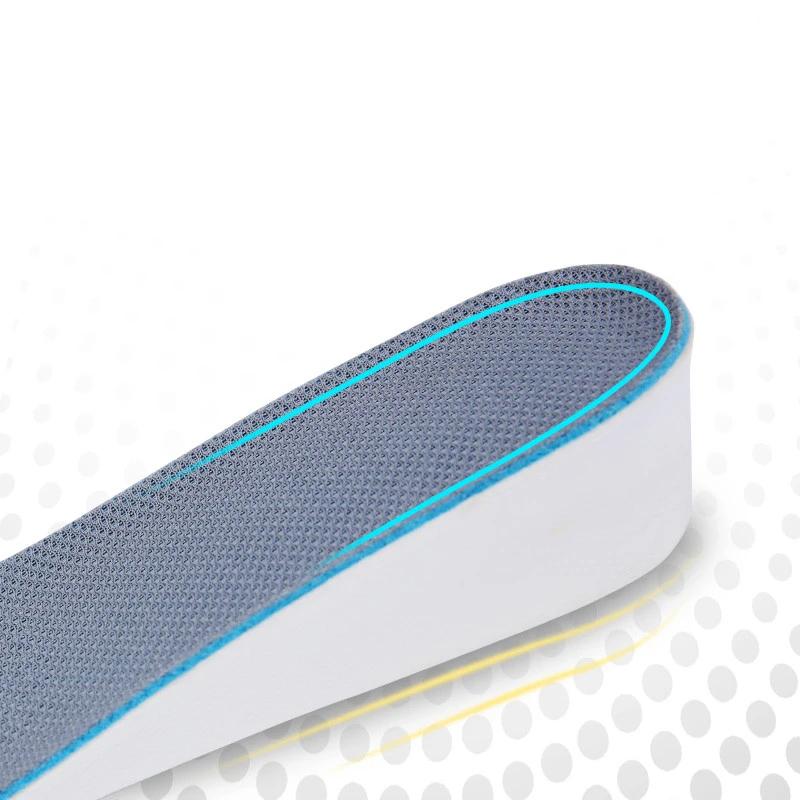 Unisex Inner Heightening Insole Free Cutting Thickened Invisible Soft Bottom Shock Absorption Heightening Insole Sports Breathable Insole