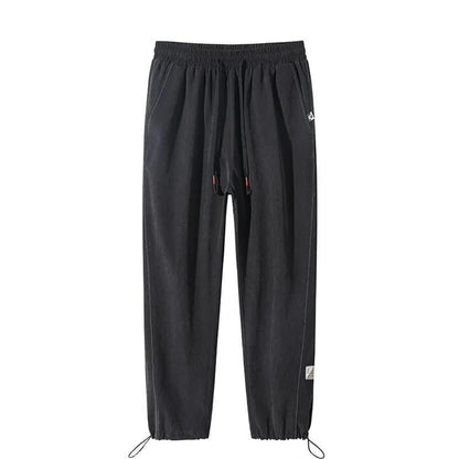Men's Sweatpants Trend All-match Handsome Trousers Drawstring Drawstring Pants Printed Casual Pants