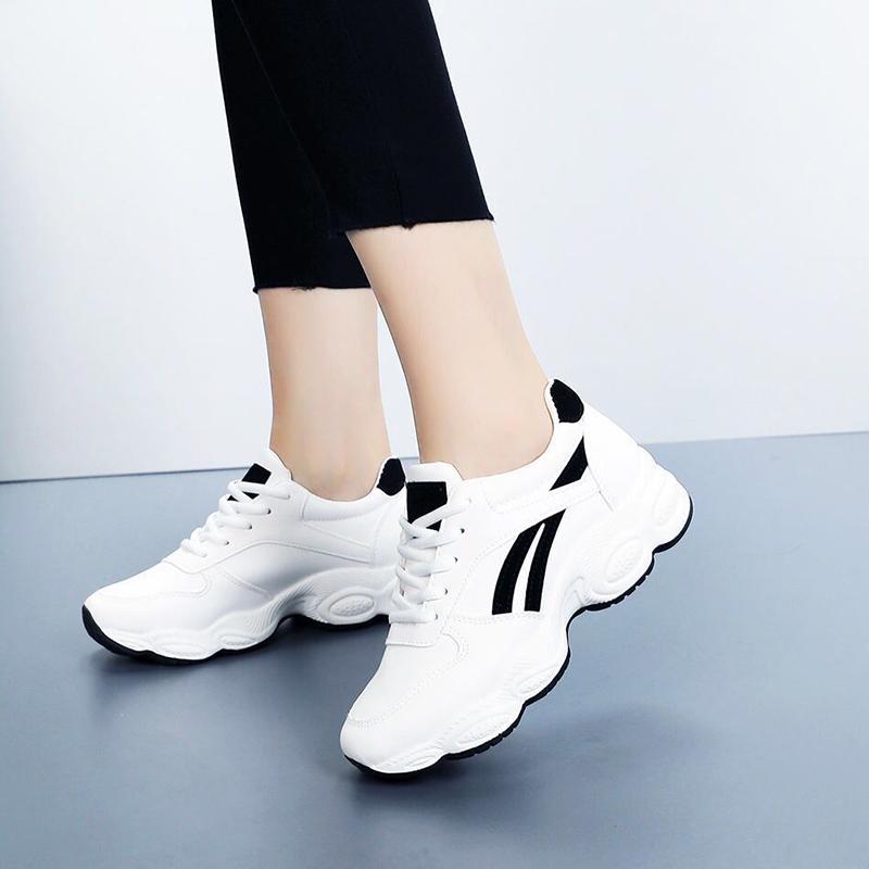 Platform Comfortable Travel Running Shoes Casual Student Breathable Sneakers All-match Women's Walking Sneakers