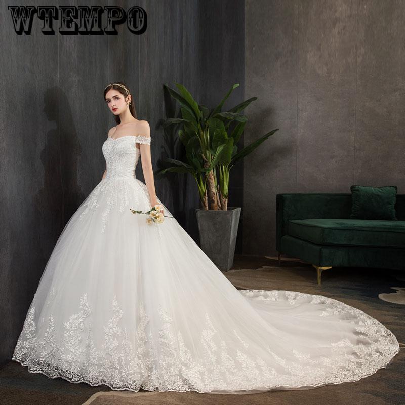 Robe De Mariage Sexy V Neck Lace Tulle A Line Wedding Dresses vestidos de noiva Vintage Dresses