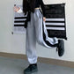 Pants Plus Velvet Models Korean Version of The Original Stone Splicing Straight Casual Pants Wild Loose Beam Tartar Trousers Trousers Tide