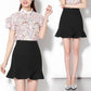 Flounce High Waist Mini Mermaid Skirt Trumpet Elastic Waist Short Female Bottoms Skirt Women Skirts