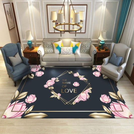 Ins Style Girl Heart Bedside Room Layout Carpet Living Room Bedroom Full of Cute Decorative Floor Mats Door Mats