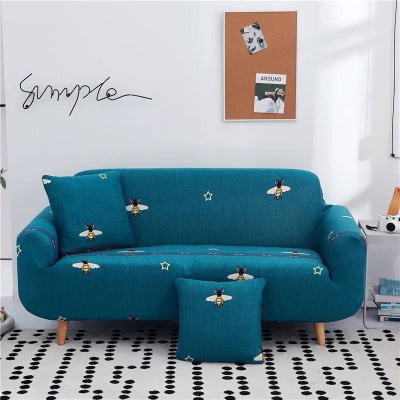 Elastic All-inclusive Sofa Cover Dust Cover Home Decoration Modern Sofa Cover Modular Sofa Full Cover Paste Non-slip Sofa Cushion