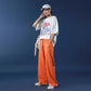 Summer Thin Straight Hole Casual Sports Pants Female Student Korean Version Loose and Thin Drape Mopping Trousers