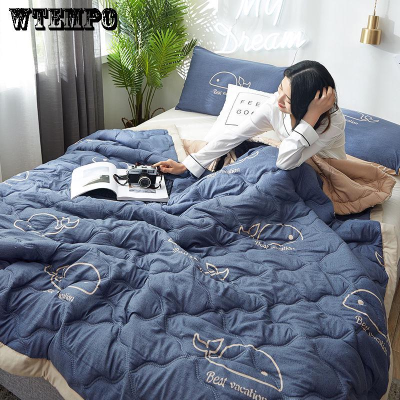 WTEMPO Brand Printed Thin Quilt Comfortable Cotton Summer Air Conditioner Was Summer Cool