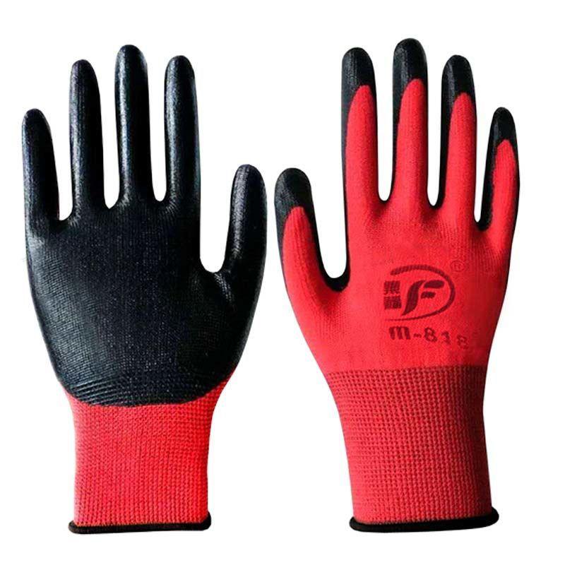 Outdoor Work Gloves, Plastic Wear-resistant Construction Site for Nitrile Rubber Gloves