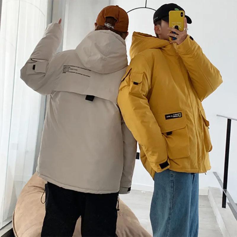 Cotton-padded Jacket Men's Padded Jacket 2021 New Student Loose Padded Jacket Winter Trend Down Padded Jacket Men