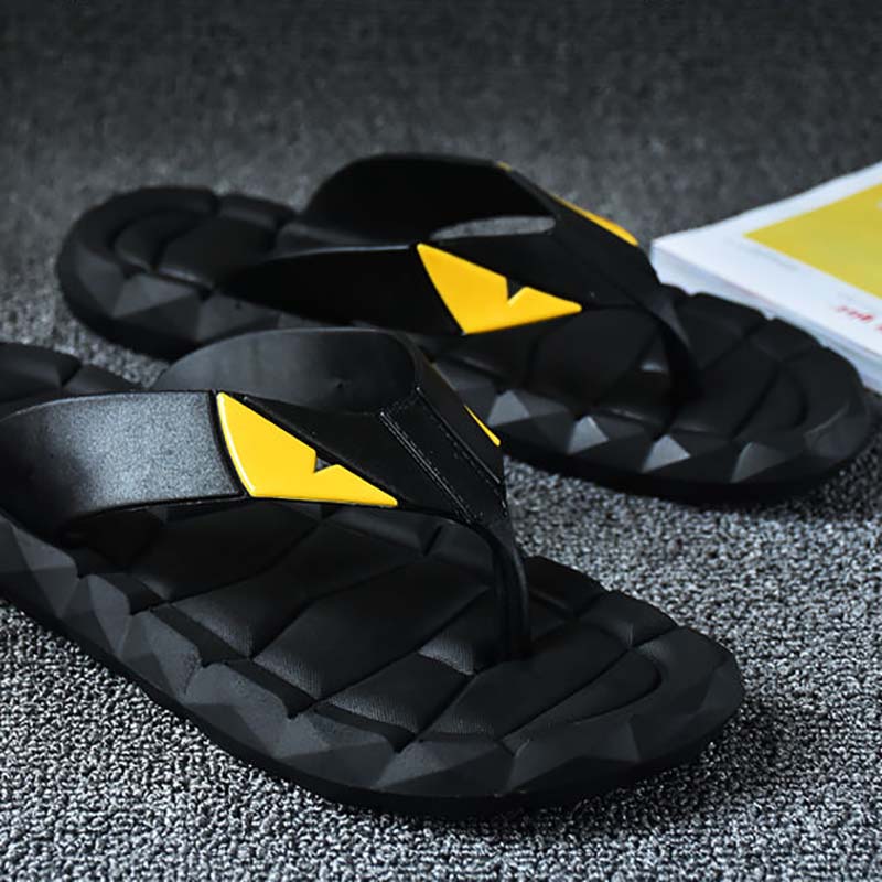 Summer Non-slip and Waterproof Korean Style Hipster Flip-flop Sandals Beach Shoes Small Monster Slipper Men's Soft-soled Flip Flop