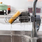 Faucet Rack Stainless Steel Kitchen Sink Storage Rack Retractable Rotatable Drain Rack Washbasin Sink Rag Basket