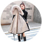 Winter Plus Velvet Thick Denim Jacket Women Loose Snow Rabbit Fur Mid-length Denim Cotton Jacket Casual Plus Size Women's Jacket
