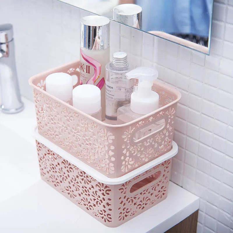Openwork Storage Basket Cosmetic Clothing Snack Desktop Storage Box