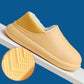 Women's Cotton Slippers In Autumn and Winter Thick Bottom Anti-skid Waterproof Household Indoor Solid Color Warm Wrap Heel Slippers