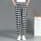 Cotton and Linen Pants Women's Summer Thin Casual Pants Middle-aged Mother Nine Points Harem Pants Linen Women's Pants