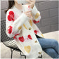 Autumn and Winter Knitted Jacket Mid-length Simple Sweater Loose Casual Women's Top