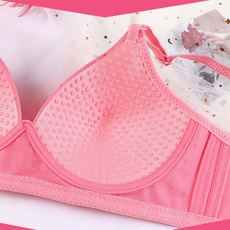Women Large Size No Steel Ring Thin Bra Gather Sexy Fashion Seamless Cup Surface Simple Natural Comfortable Breathable Adjustable Bra