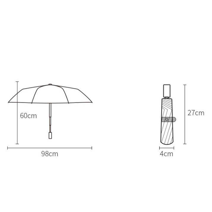 Ultra-light Creative Three-fold Umbrella Female Sun Umbrella Anti-ultraviolet Folding Sunscreen Black Plastic Sunny Umbrella Dual-use