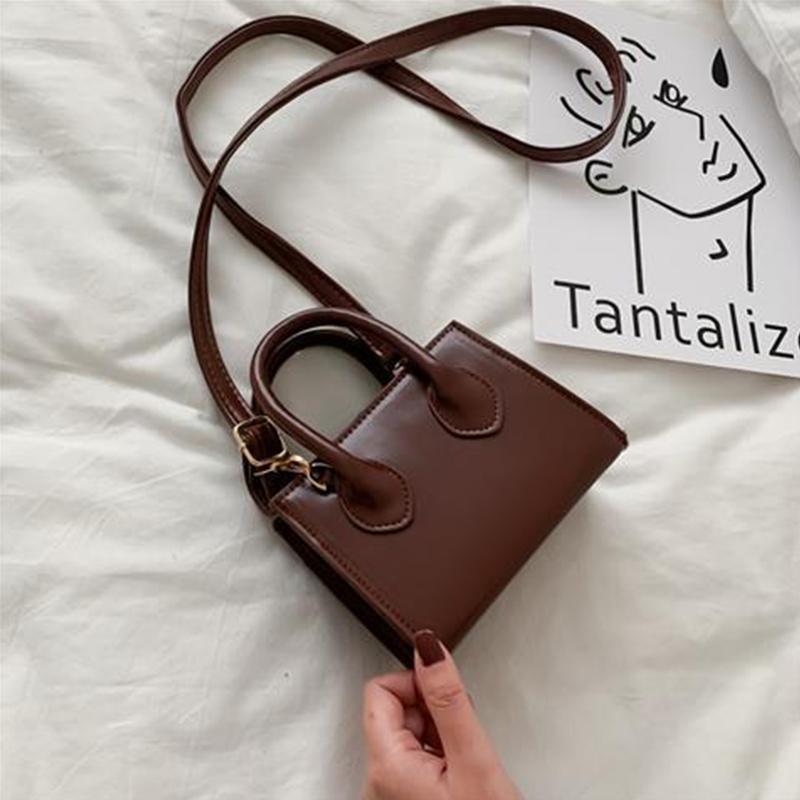 Pure Color Handbags Ladies Casual Fashion Personality Messenger Bags Shopping Shopping Handbags Shoulder Bags