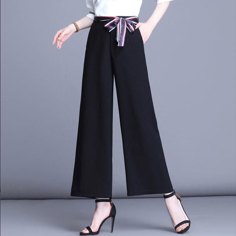 WTEMPO Pants Women Loose High Waist Wide Leg Summer Straight trousers Casual Cool comfortable Office Home Go Out Party
