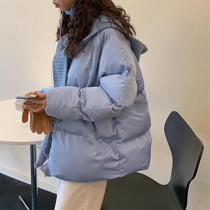 Cotton-padded Jacket Women's Mid-length Coat Winter Women's Cotton-padded Jacket Female Students Loose Korean Style
