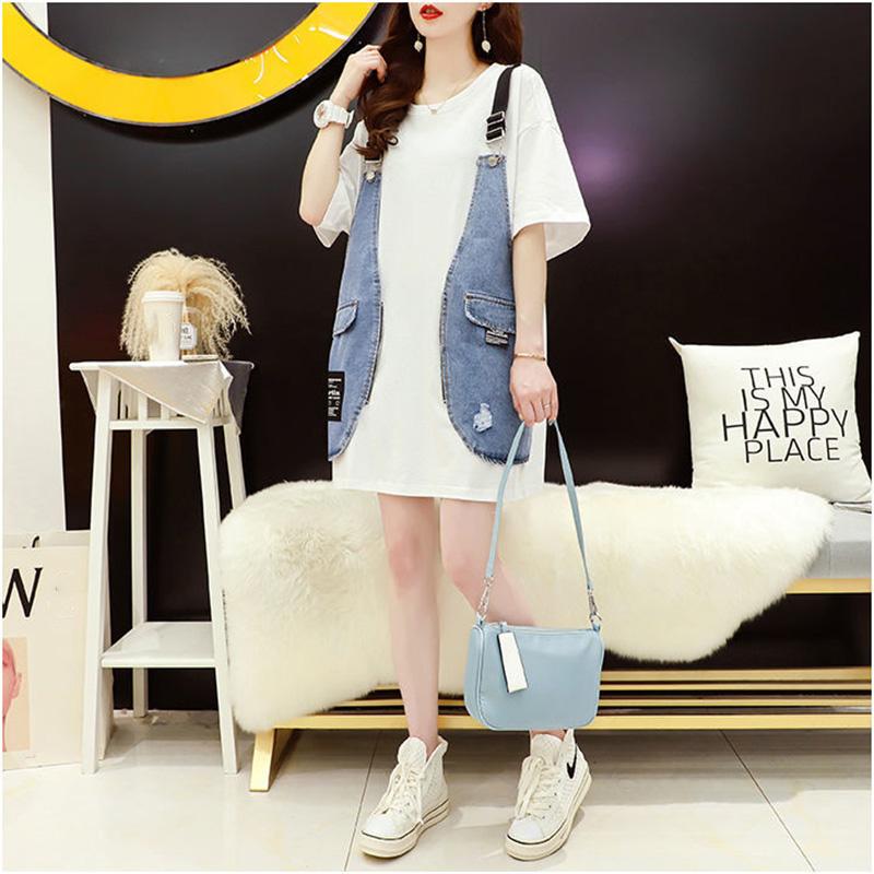 Women Dress Girl Loose O-Neck Casual Long T-shirt Dress Big Loose Home Comfort Outer Convenient