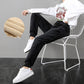 Lamb Velvet Padded Lining Winter Warm Cotton Trousers Women's Loose Harem Pants Large Size Slimming Casual Sports Pants Fashionable All-match