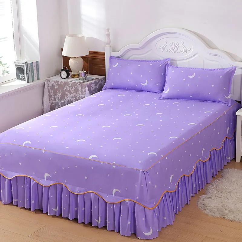 One-piece Mattress Cover Bedroom Bedding Bedspread Fashion Printing Mattress Protection Cover