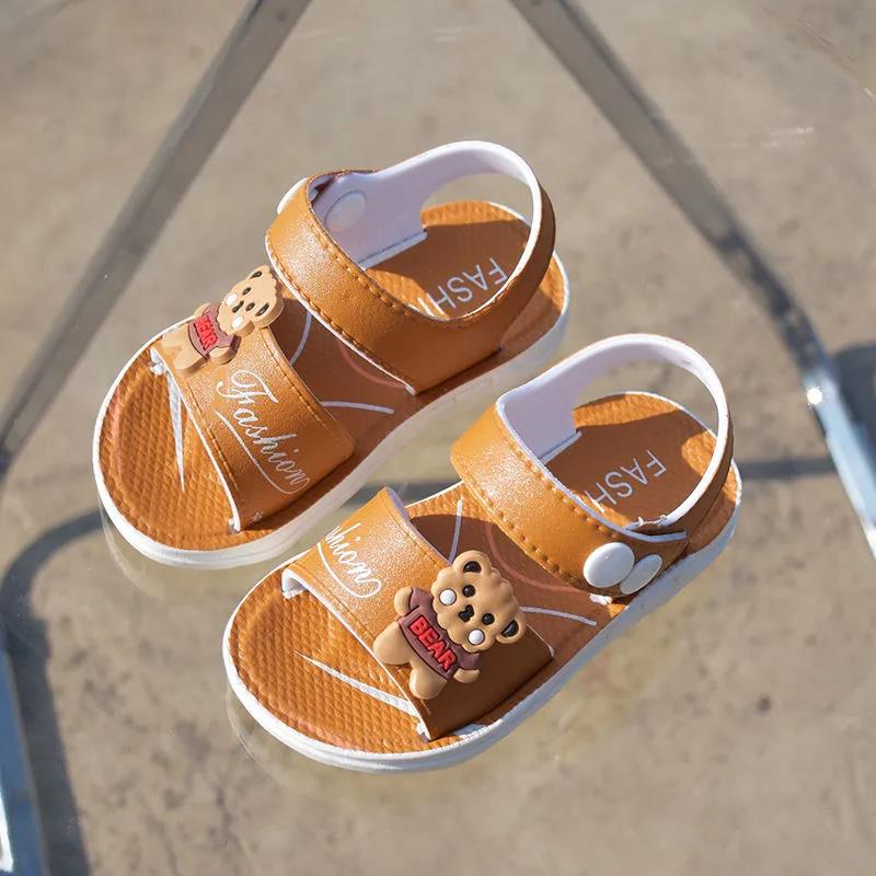 Kids Sandals In Summer Soft Sole Outdoor Light Sandals Little Boys and Girls Anti-slip Flat Casual Sandals