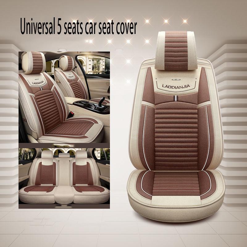 Car seat cover Waterproof Car Seat Cover Universal 5 set Auto Seat Cushion Leather 5 seats Universal