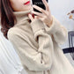 Sweater Turtleneck Plus Size Women's Fat Mm Loose and Thin Knitted Top