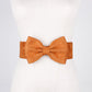 Dress with Big Bow Waist Elastic Elastic Wide Waist Girdle Female Leopard Girdle