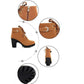Plus Size 35-41 Winter Casual Women Pumps Warm Ankle Boots High Heels Snow Martin Shoes Botas  Muje