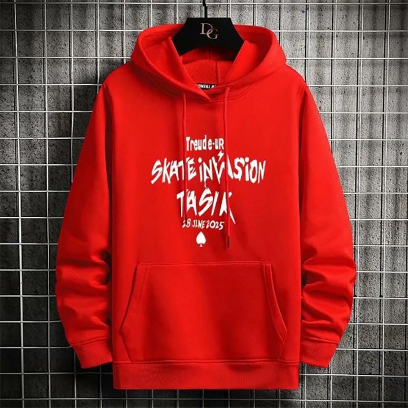 Fleece Sweater Men's Autumn and Winter Sweaters Hooded Loose All-match Pullover Knitted Sweatshirts