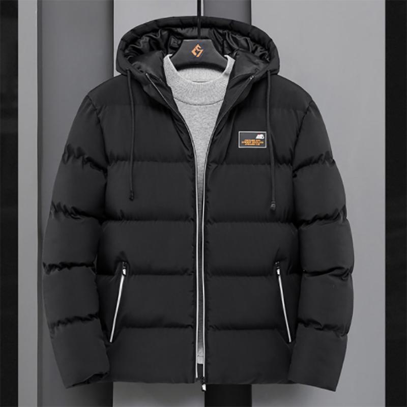 Cotton-padded Jacket Men's Thick Jacket Autumn and Winter Trend Slim Large Size Cotton Casual Loose Padded Jacket