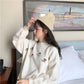 Autumn and Winter Sweater Women Loose Sweet Three-dimensional Cherry Pullover Student Long-sleeved Sweater Outer Wear Sweater