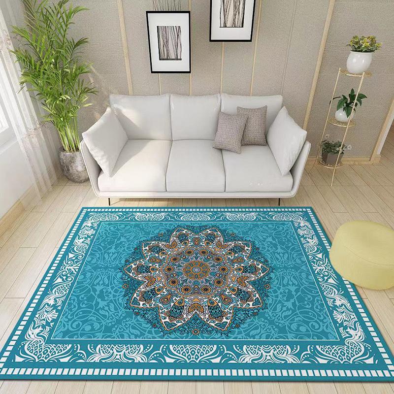 Living Room American Style Carpet French Non-slip Household Carpet Bedroom Bedside Luxury Washable Carpet European Style Carpet