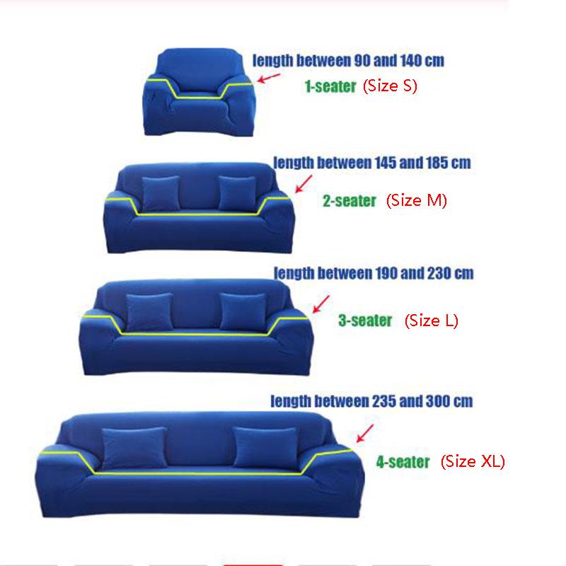 Elastic Stretch Sofa Cover 1/2/3/4 Seater Sofa Slipcover Couch Covers for Universal Sofa Living room Sectional L Shaped Slipcover
