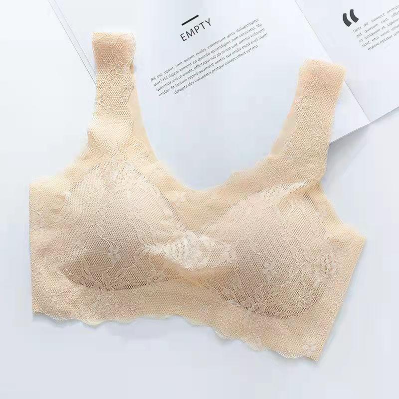 Sexy Lace Sports Breathable Thin Section Anti-sagging Gather No Trace No Steel Ring U-shaped Beautiful Back Women's Underwear Bra
