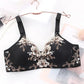Ladies Underwear Spring Summer Style Gather Thin Section No Steel Ring Embroidered Breathable Beautiful Back Seamless Bra