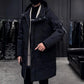 Winter Hooded Down Jacket Men's Mid-length Plus Velvet Thick Warm Clothing Trend Wild Student Youth Handsome Jacket
