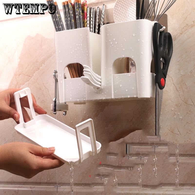 Storage Rack Kitchen Drain Chopsticks Cage Hanging Chopsticks Cutlery Tableware Storage Box