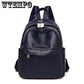 Female Backpack Women Leather Large Capacity Travel Back pack simple style Rucksacks