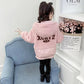 Girls Windproof Winter Clothes  Children's Warm Cotton-padded Clothes  Girls Plush Padded Jacket Cotton-padded Jacket
