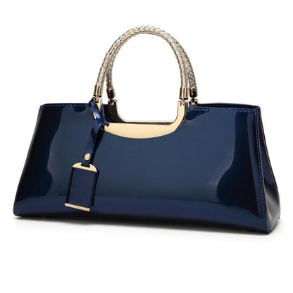 Glossy Patent Leather Women Clutch Shoulder Bags Fashion Banquet Evening Handbag Female Bag Totes