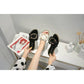 Textured fabric summer slippers women wear two wear soft ladies flat sandals and slippers at home