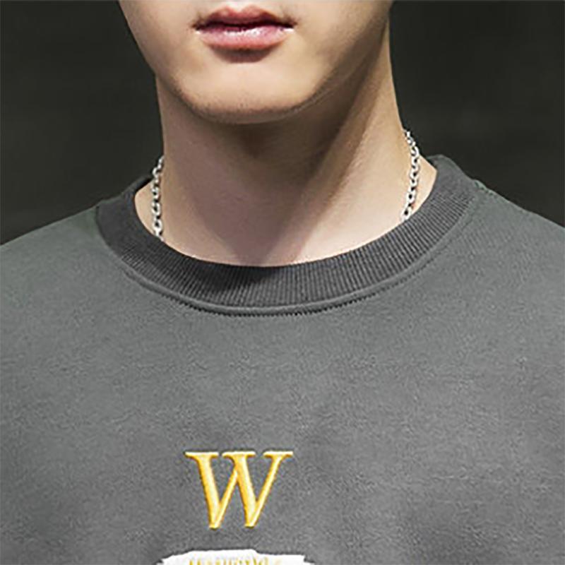Sweater Men's Autumn Round Neck Long-sleeved Hong Kong Style Ins Trend Loose Sweatshirts Men's Clothes