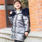 Winter Coats Girls Clothes Snowsuit Jacket Waterproof Outdoor Hooded Down Jacket Boys Kids Parka with Fur Collar Outwear4-13 Years
